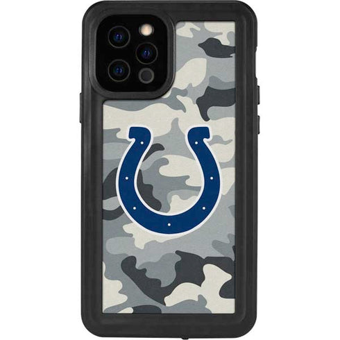 NFL Indianapolis Colts Camo iPhone 12 Pro Waterproof Case