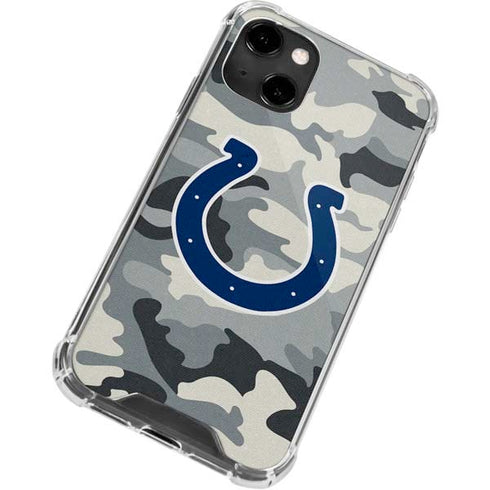 NFL Indianapolis Colts Camo iPhone 14 Clear Case