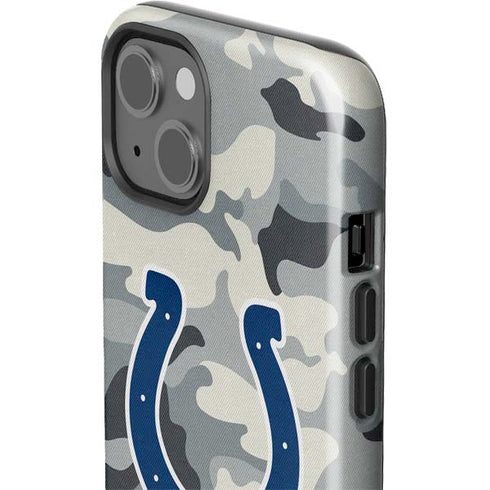 NFL Indianapolis Colts Camo iPhone 15 Plus Impact Case