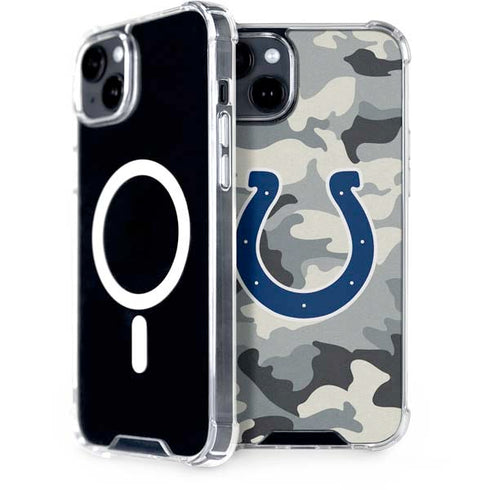 NFL Indianapolis Colts Camo iPhone 15 Plus MagSafe Case