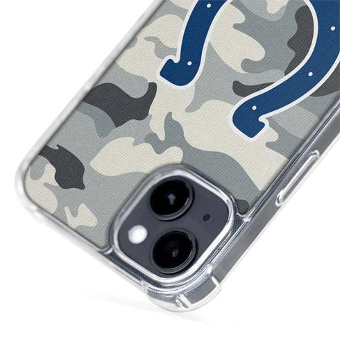 NFL Indianapolis Colts Camo iPhone 15 Plus MagSafe Case