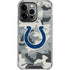 NFL Indianapolis Colts Camo iPhone 14 Pro Clear Case