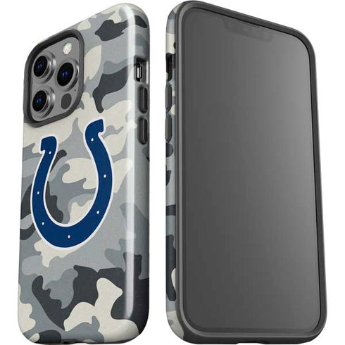 NFL Indianapolis Colts Camo iPhone 15 Pro Impact Case