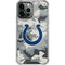 NFL Indianapolis Colts Camo iPhone 15 Pro Max Clear Case