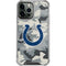 NFL Indianapolis Colts Camo iPhone 14 Pro Max Clear Case