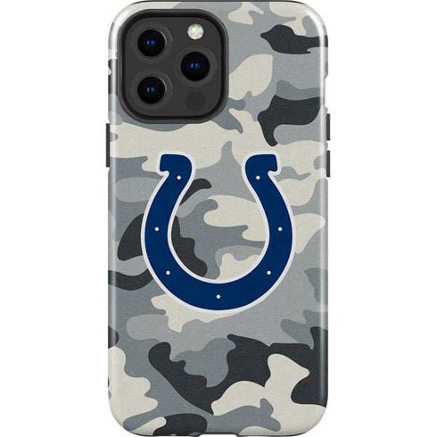 NFL Indianapolis Colts Camo iPhone 15 Pro Max Impact Case