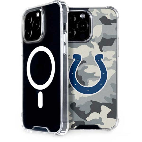 NFL Indianapolis Colts Camo iPhone 15 Pro Max MagSafe Case