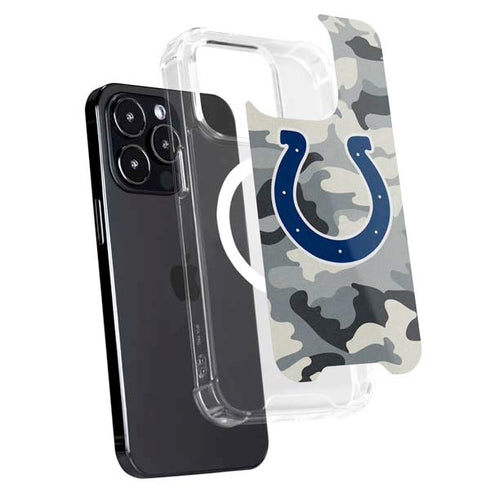 NFL Indianapolis Colts Camo iPhone 15 Pro Max MagSafe Case