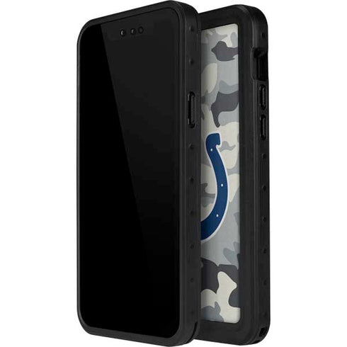 NFL Indianapolis Colts Camo iPhone 14 Pro Max Waterproof Case