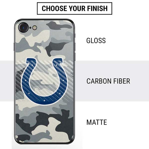 NFL Indianapolis Colts Camo iPhone SE (2nd & 3rd Gen) Skin