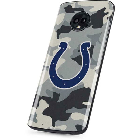 NFL Indianapolis Colts Camo Moto G6 Skin