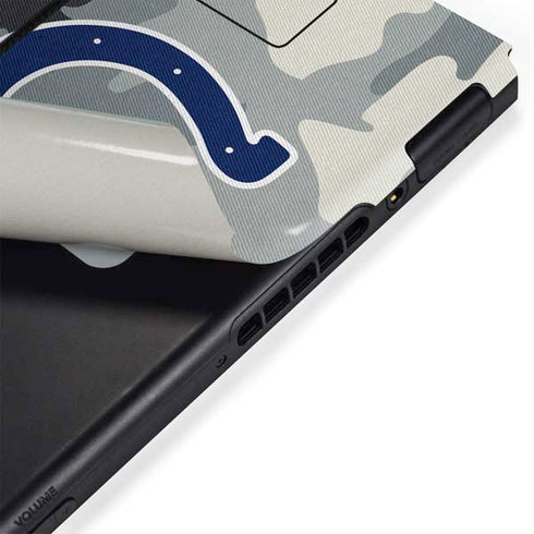 NFL Indianapolis Colts Camo Nintendo Switch Bundle Skin