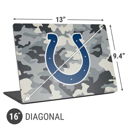 NFL Indianapolis Colts Camo Universal Laptop 16in (13 x 9.4in) Skin