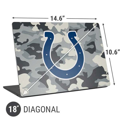 NFL Indianapolis Colts Camo Universal Laptop 18in (14.6 x 10.6in) Skin