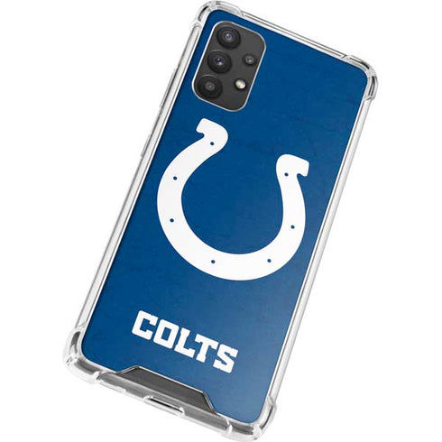 NFL Indianapolis Colts Distressed Galaxy A32 5G Clear Case
