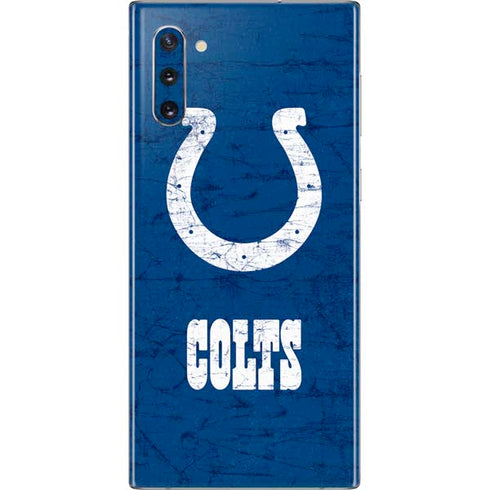 NFL Indianapolis Colts Distressed Galaxy Note 10 Skin