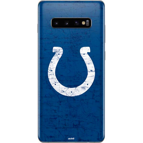 NFL Indianapolis Colts Distressed Galaxy S10 Plus Skin