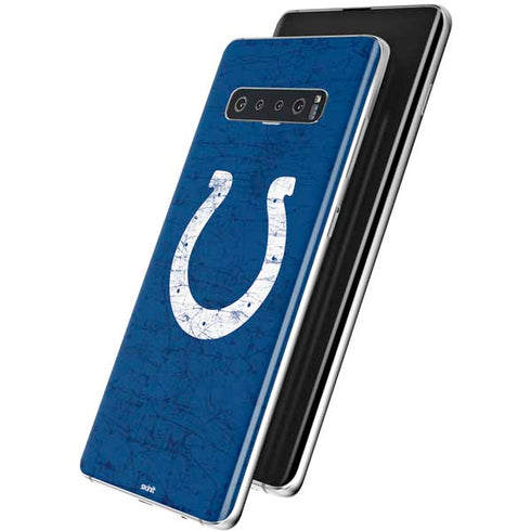NFL Indianapolis Colts Distressed Galaxy S10 Plus Skin