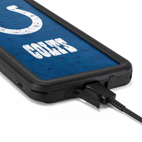 NFL Indianapolis Colts Distressed Galaxy S20 Plus Waterproof Case