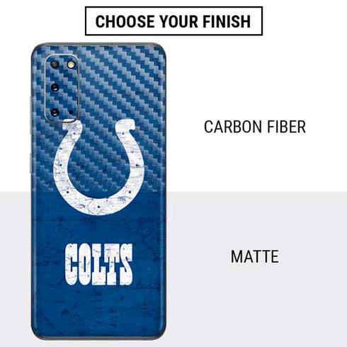 NFL Indianapolis Colts Distressed Galaxy S20 Skin