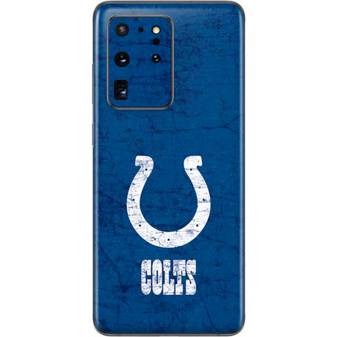 NFL Indianapolis Colts Distressed Galaxy S20 Ultra 5G Skin