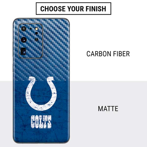 NFL Indianapolis Colts Distressed Galaxy S20 Ultra 5G Skin