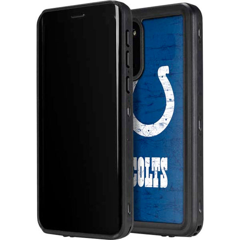 NFL Indianapolis Colts Distressed Galaxy S20 Waterproof Case