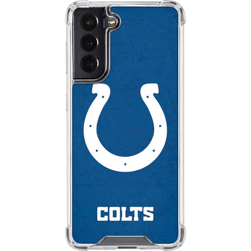 NFL Indianapolis Colts Distressed Galaxy S22 Clear Case