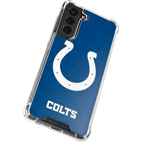 NFL Indianapolis Colts Distressed Galaxy S22 Clear Case