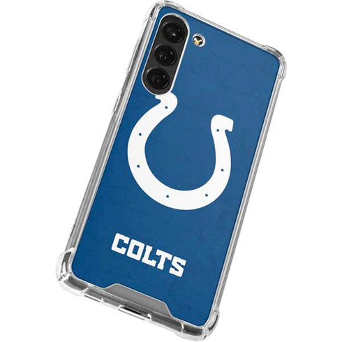 NFL Indianapolis Colts Distressed Galaxy S23 Plus Clear Case