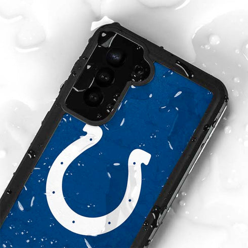 NFL Indianapolis Colts Distressed Galaxy S23 Plus Waterproof Case