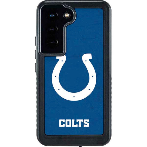 NFL Indianapolis Colts Distressed Galaxy S23 Waterproof Case