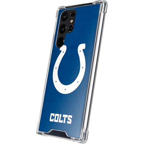 NFL Indianapolis Colts Distressed Galaxy S24 Ultra Clear Case