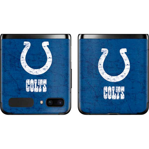NFL Indianapolis Colts Distressed Galaxy Z Flip Skin