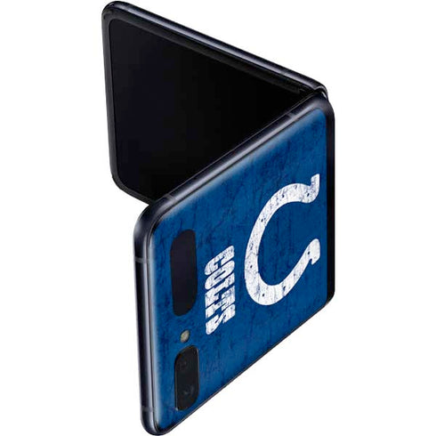 NFL Indianapolis Colts Distressed Galaxy Z Flip Skin