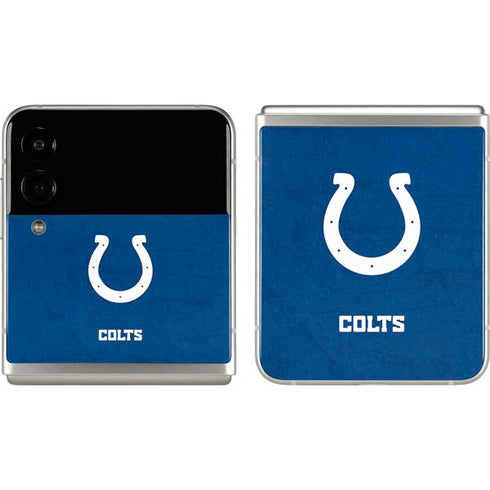 NFL Indianapolis Colts Distressed Galaxy Z Flip3 5G Skin