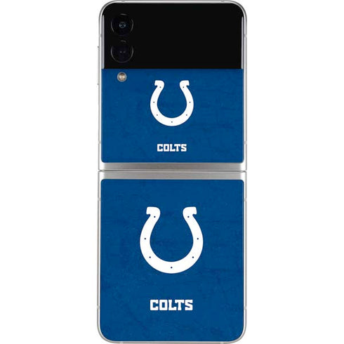 NFL Indianapolis Colts Distressed Galaxy Z Flip3 5G Skin