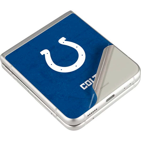 NFL Indianapolis Colts Distressed Galaxy Z Flip3 5G Skin