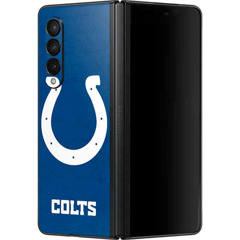 NFL Indianapolis Colts Distressed Galaxy Z Fold3 5G Skin