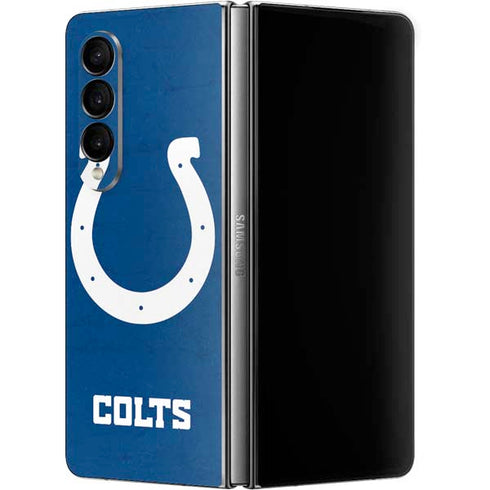 NFL Indianapolis Colts Distressed Galaxy Z Fold4 5G Skin