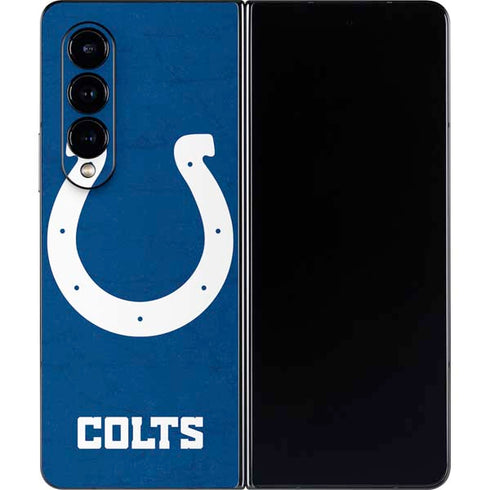 NFL Indianapolis Colts Distressed Galaxy Z Fold4 5G Skin