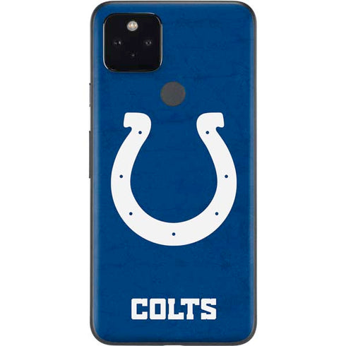 NFL Indianapolis Colts Distressed Google Pixel 5a Skin
