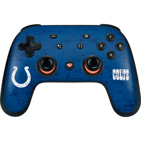 NFL Indianapolis Colts Distressed Google Stadia Controller Skin