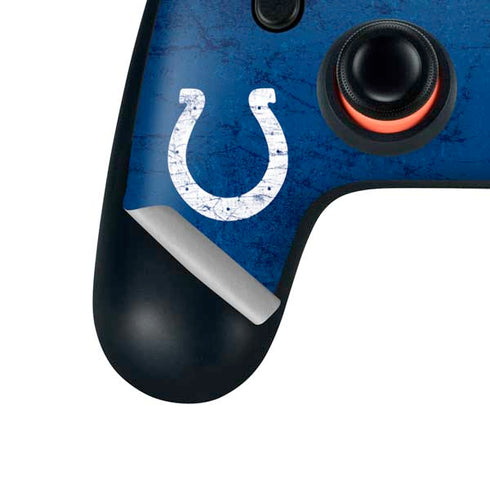 NFL Indianapolis Colts Distressed Google Stadia Controller Skin