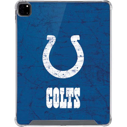 NFL Indianapolis Colts Distressed iPad Pro 12.9in (2020) Clear Case