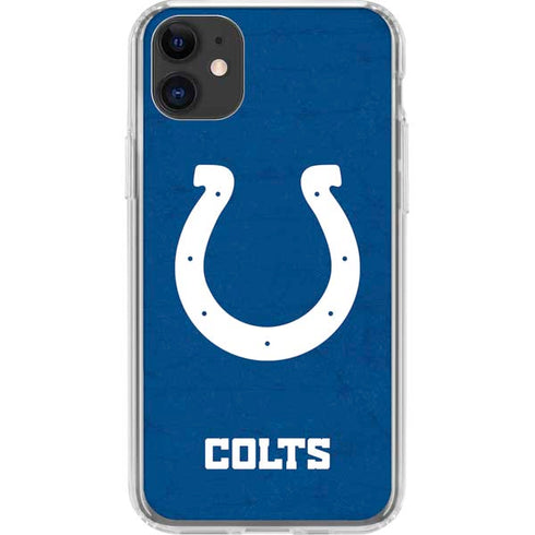 NFL Indianapolis Colts Distressed iPhone 11 Clear Case