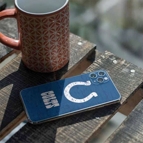 NFL Indianapolis Colts Distressed iPhone 11 Pro Max Skin
