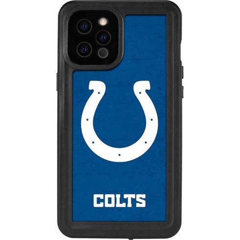 NFL Indianapolis Colts Distressed iPhone 12 Pro Max Waterproof Case