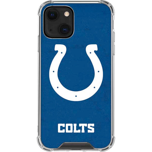 NFL Indianapolis Colts Distressed iPhone 13 Clear Case