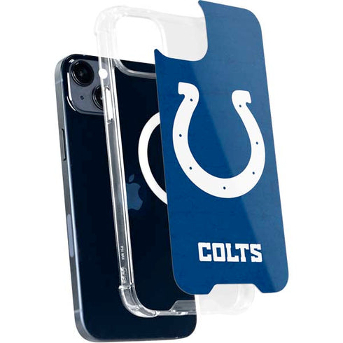 NFL Indianapolis Colts Distressed iPhone 15 Plus MagSafe Case